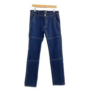 Supply & Demand Dark Wash Exposed Stitching Skinny Jeans Men's Size 34 X 33